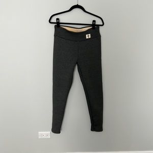 Dark Gray Sherpa Fleece Lined Leggings